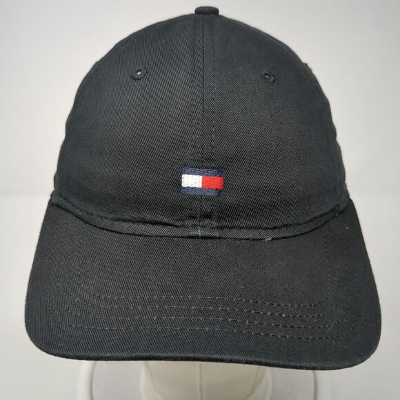 Tommy Hilfiger Slideback Baseball Cap Black One Size Adjustable Embroidered - Picture 2 of 10